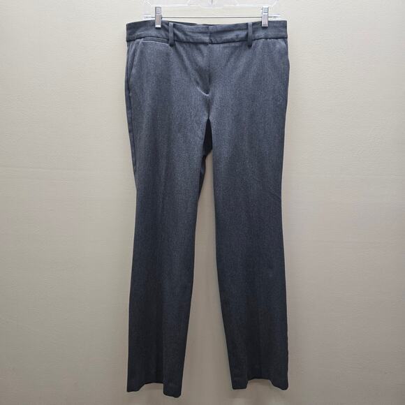 Talbots Flat Front Barely Boot Pants Pockets Business Formal Casual Gray Size 10 - Picture 1 of 6